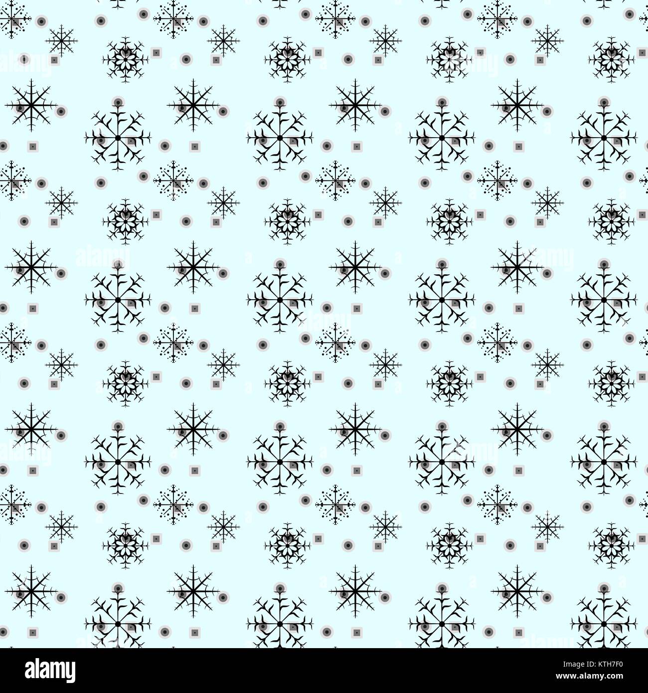 Seamless Snowflakes pattern Background for Christmas and New year ...