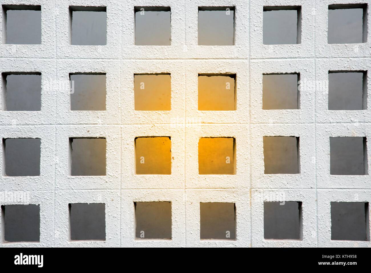 Texture and background of white concrete block wall Stock Photo - Alamy