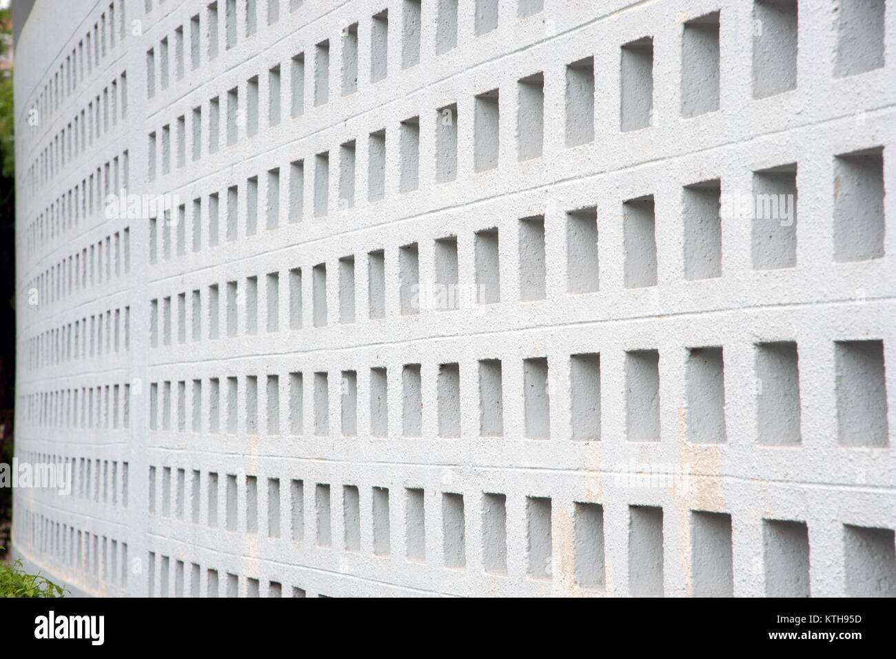 Black Concrete Blocks Wall Stock Photo - Download Image Now