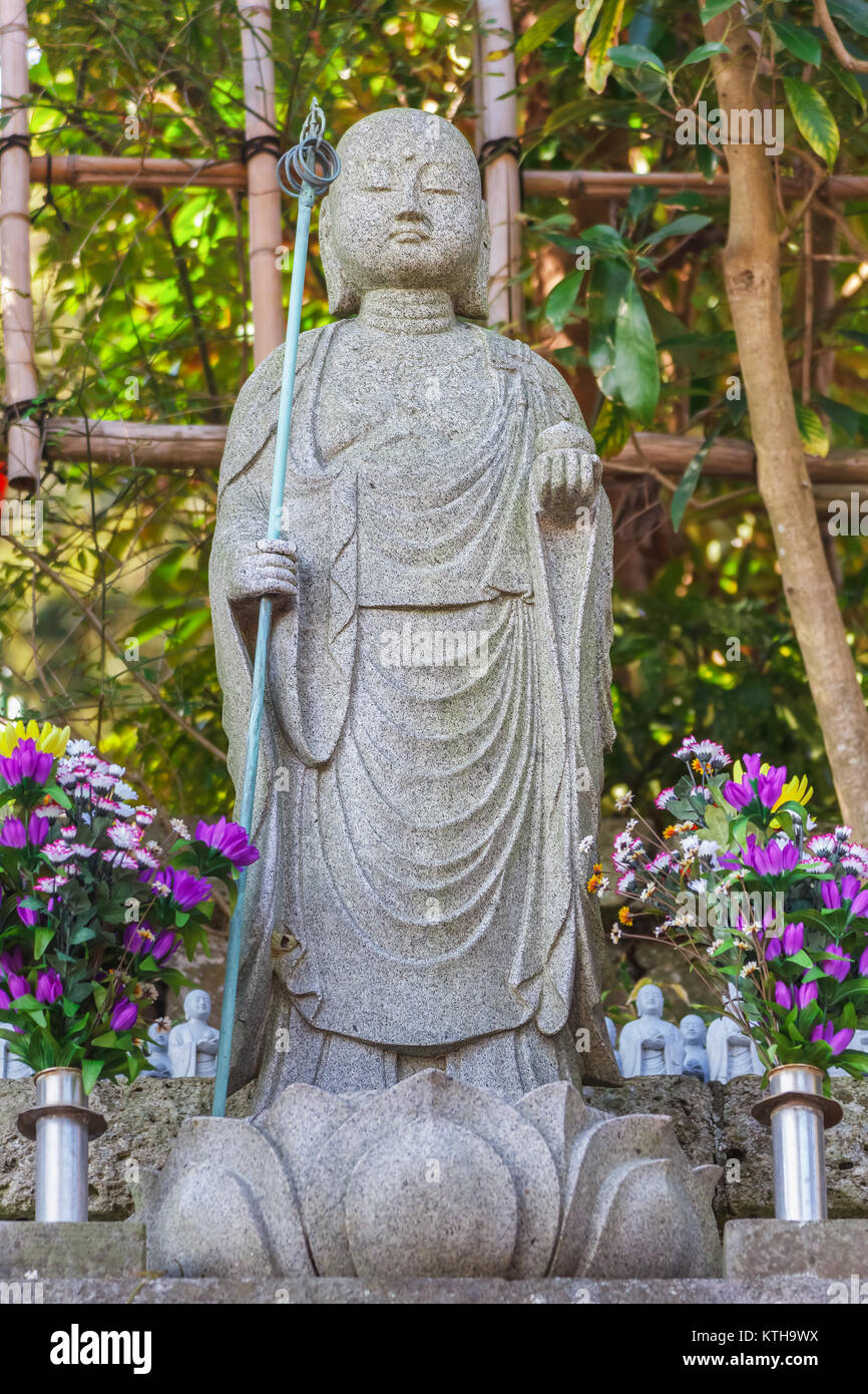 Small Jizo Statues at Hasedera Temple in kama Kura KAMAKURA, JAPAN