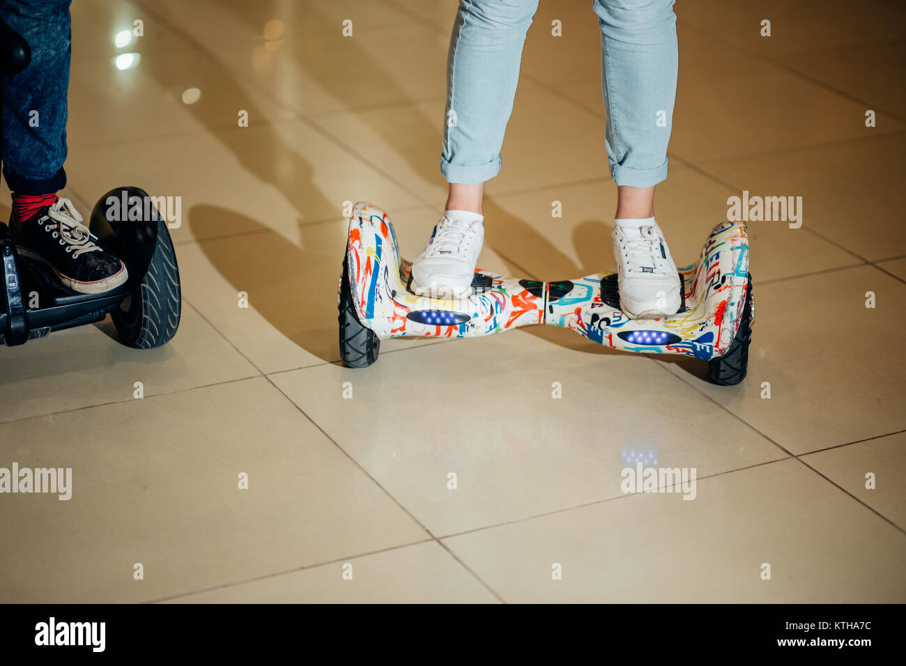 Dual Wheel Self Balancing Electric Skateboard Smart Stock Photo Alamy