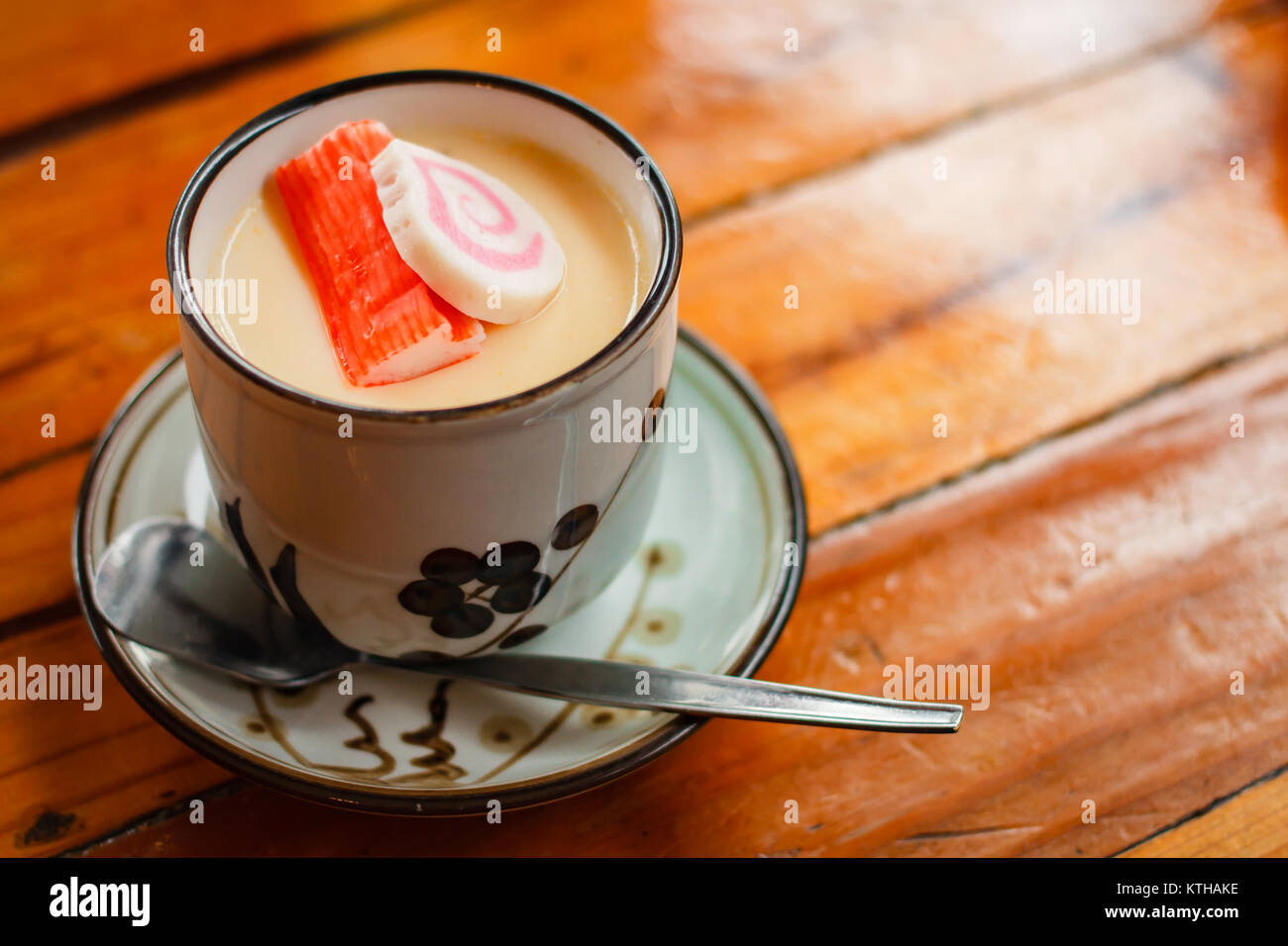 Steamed egg or Egg custard, japan steam egg Stock Photo Alamy