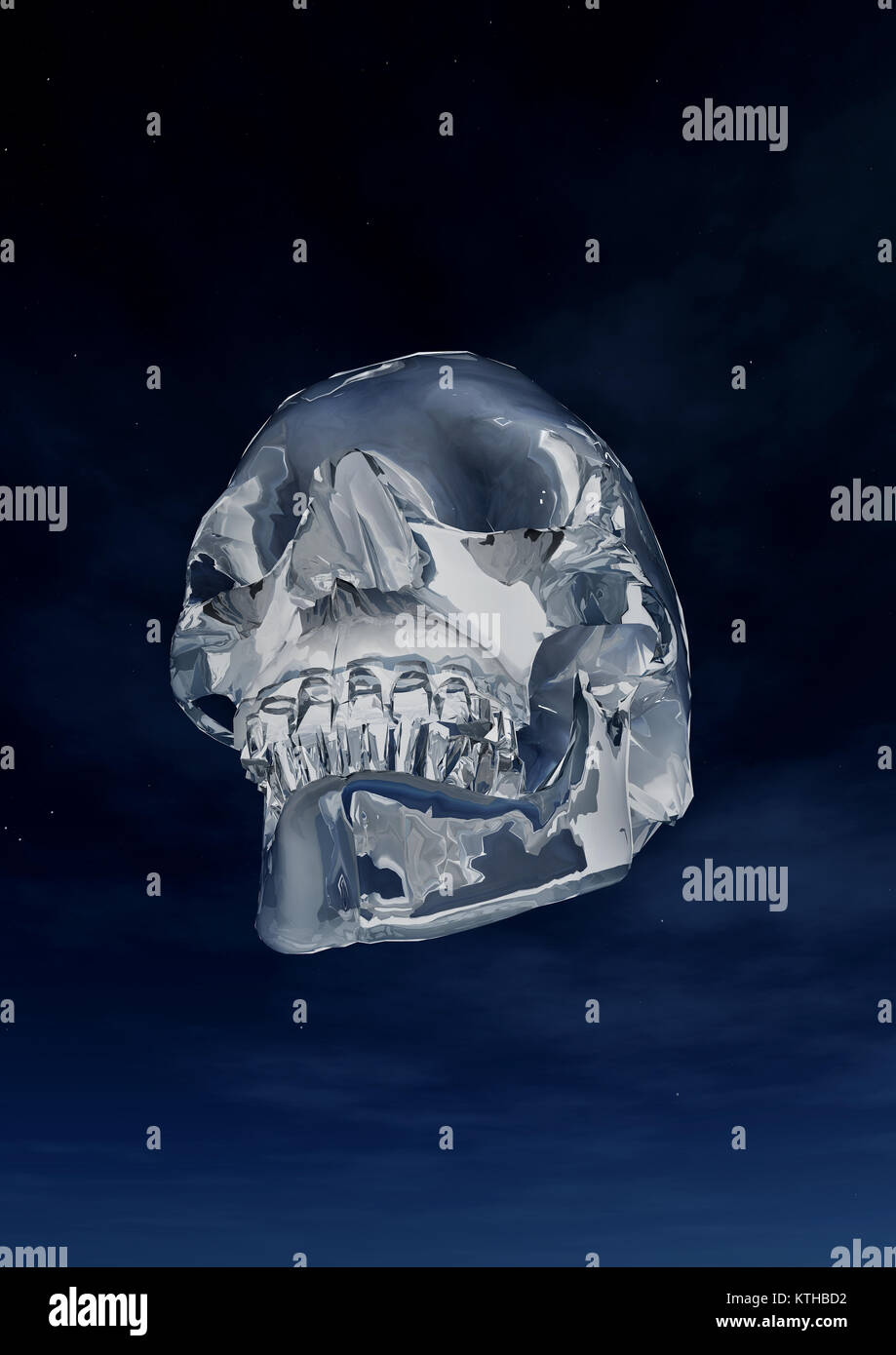Mysteries Of The Crystal Skull. Stock Photo