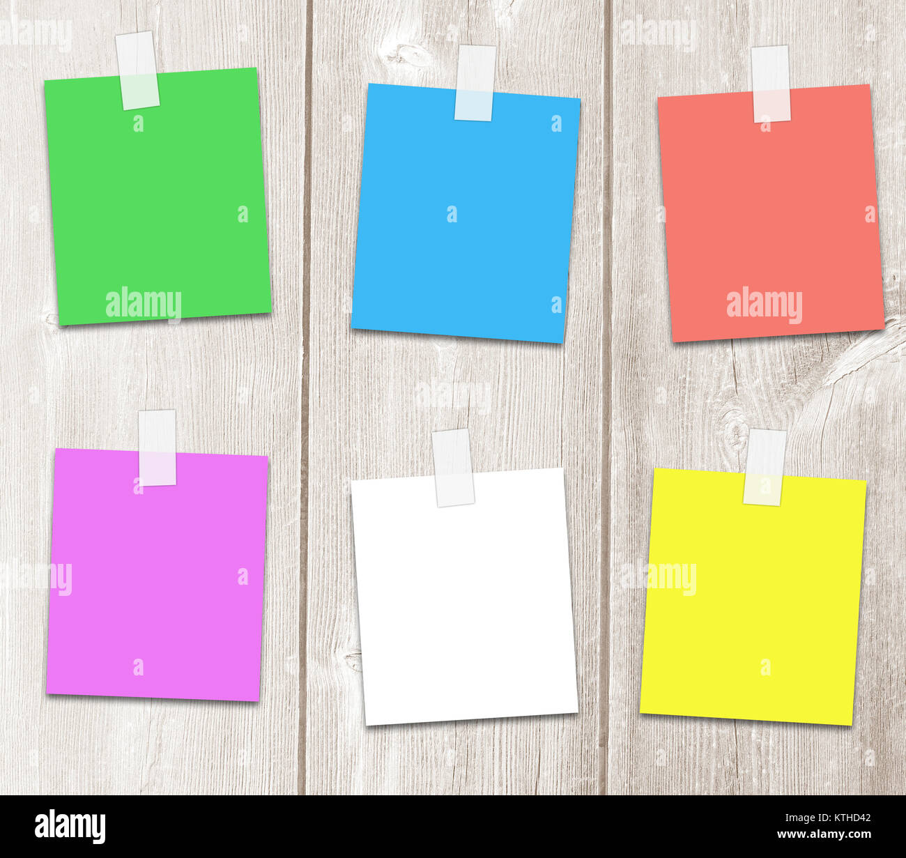 Colored paper sheets for an adhesive tape with copy space for text