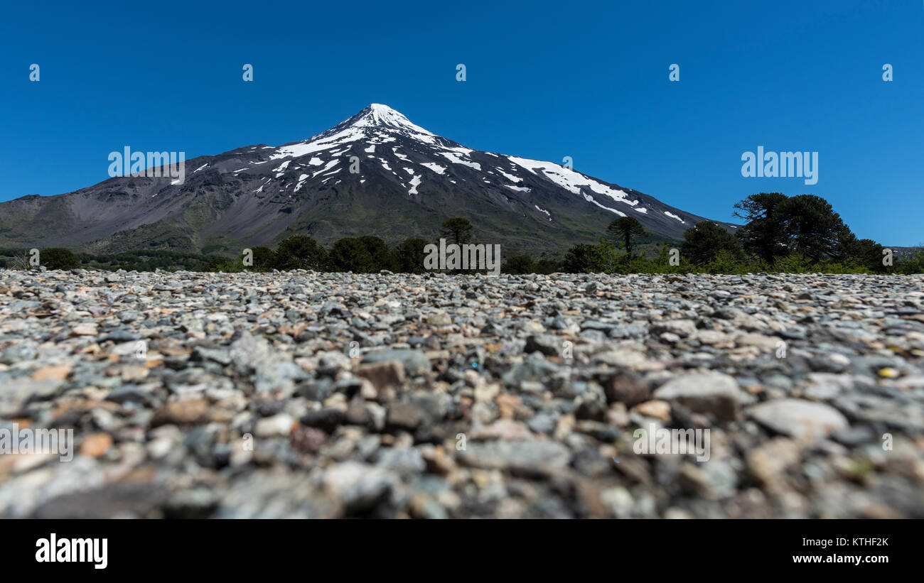 Volcán Lanin /Lanin volcano Stock Photo