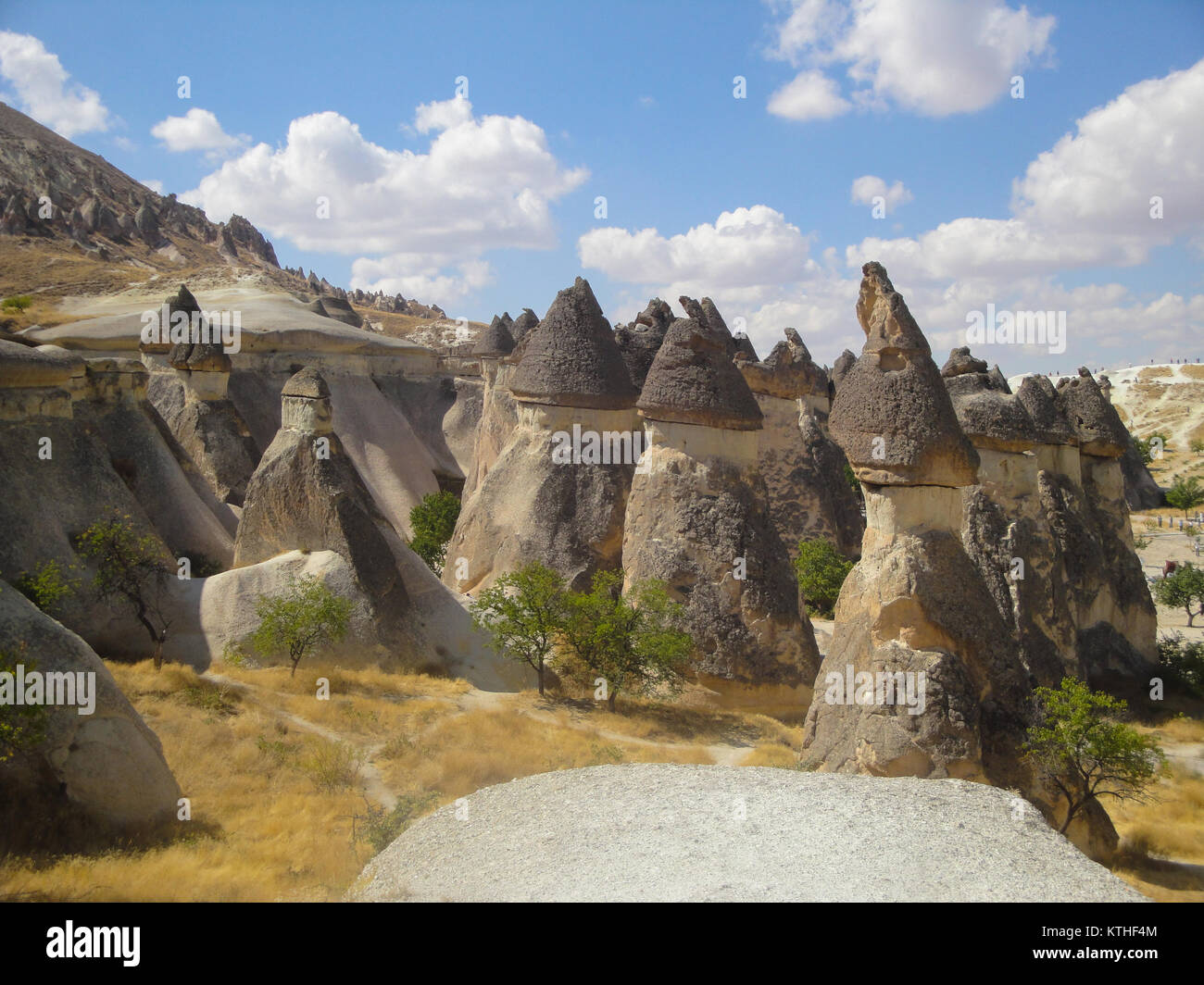 Cappadocia landscape, sandstone rocks in Turkey  - Stock Photo