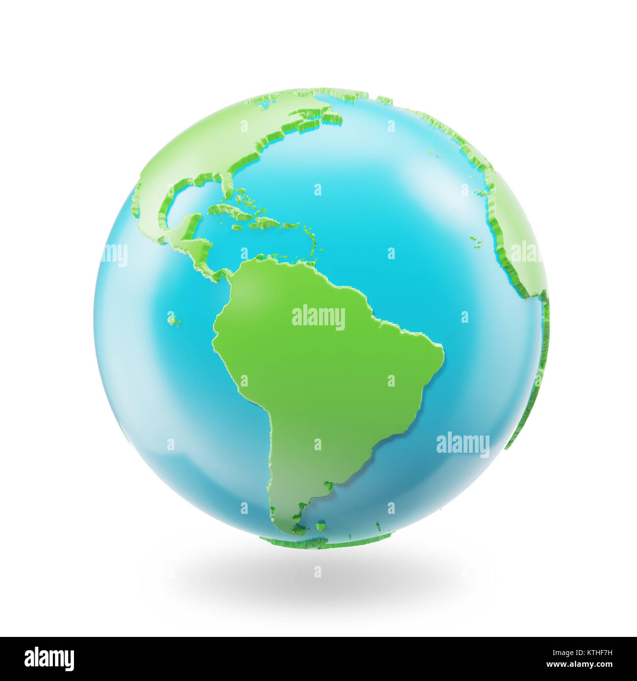 Earth globe isolated on white background. Globe planet Earth icon, 3D ...