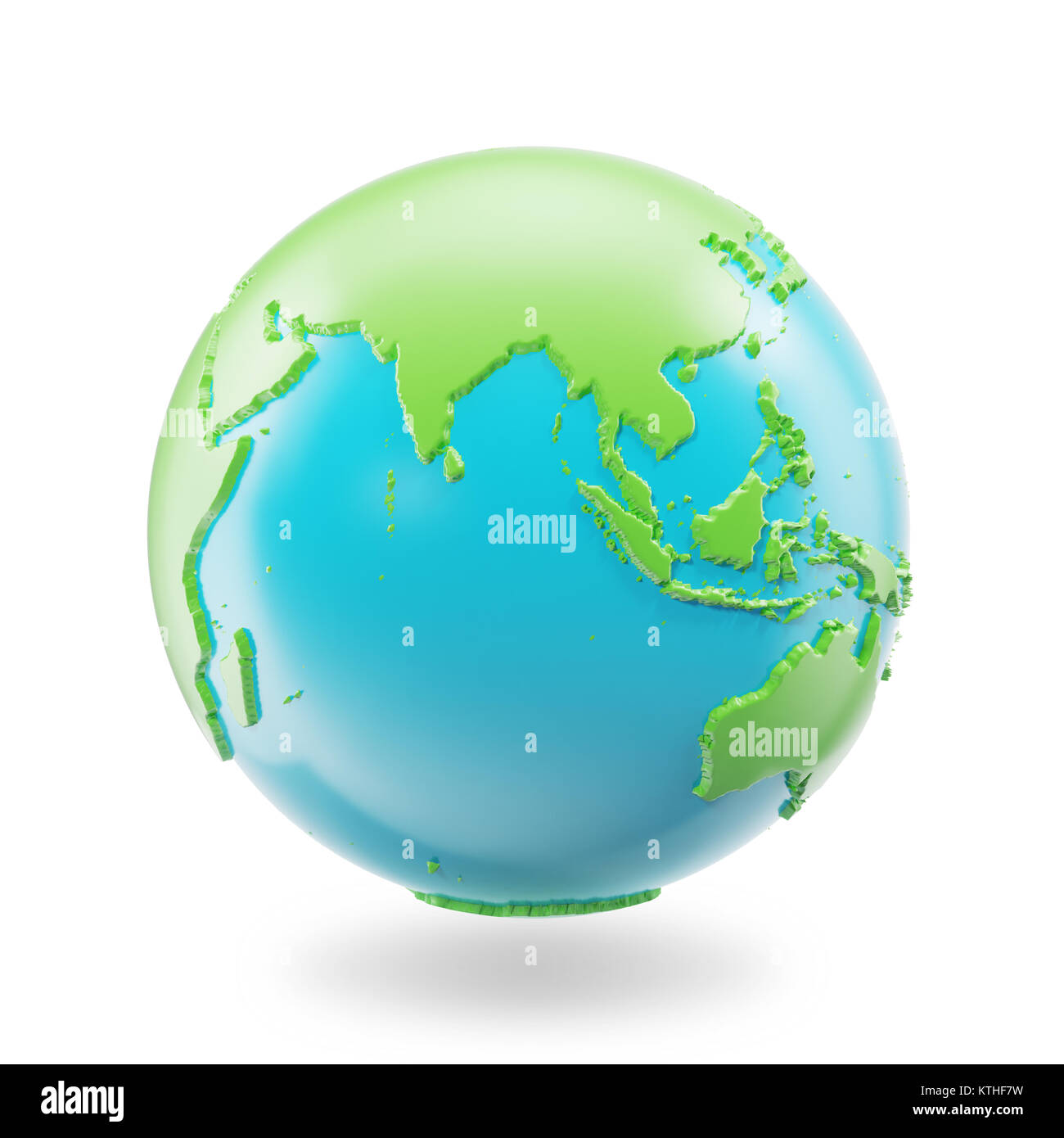 Earth globe isolated on white background. Globe planet Earth icon, 3D ...