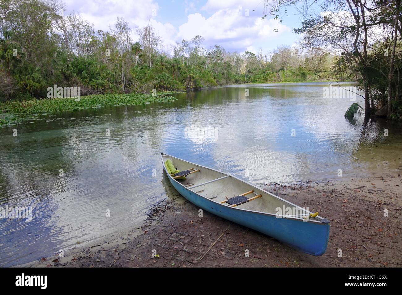 canoe at Wekiwa Springs Stock Photo Alamy