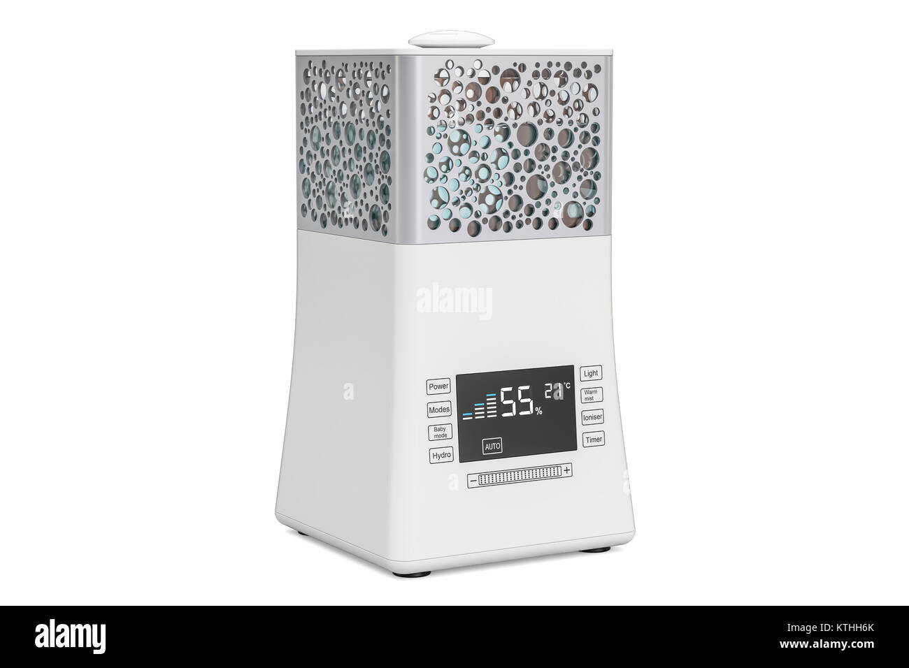 Modern ultrasonic humidifier, 3D rendering Stock Photo - Alamy