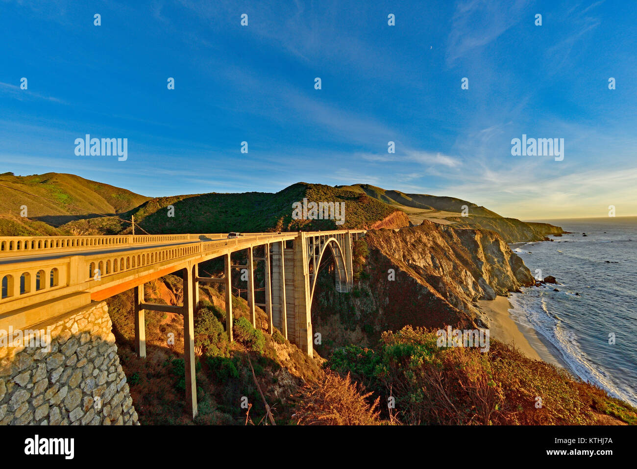 Bixby Bridge, CA-1, California Stock Photo