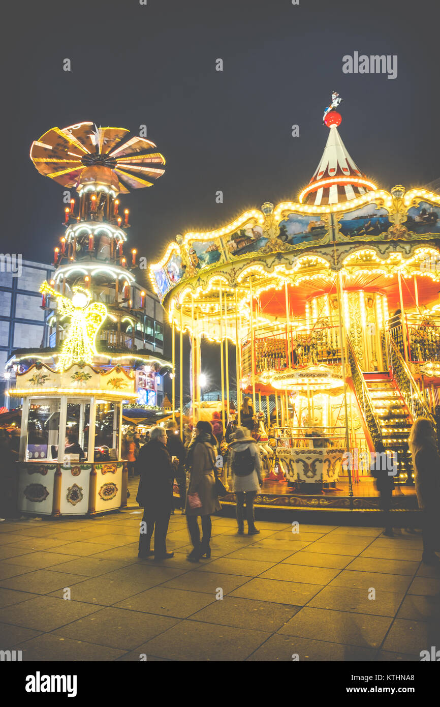 German Christmas Pyramids ( Weihnachtspyramide ) at the Christmas