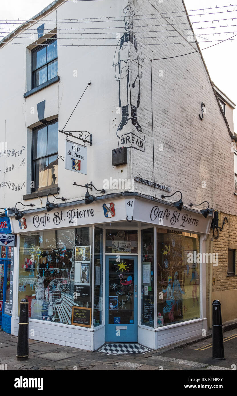 Cafe St Pierre Canterbury Kent UK Stock Photo