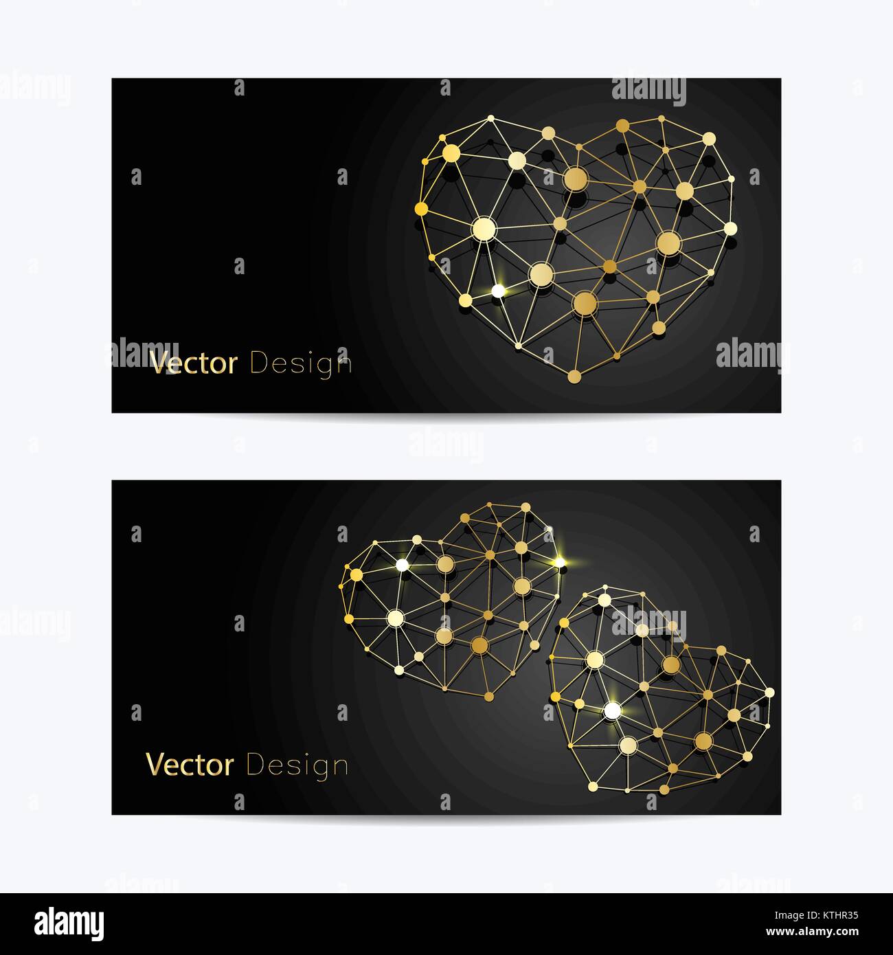 Set of horizontal banners Stock Vector