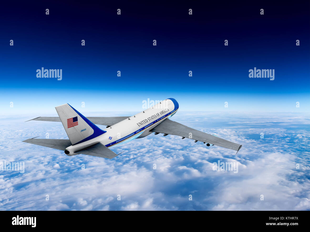 Airplane flying in the sky against cloudy sky background Stock Photo ...