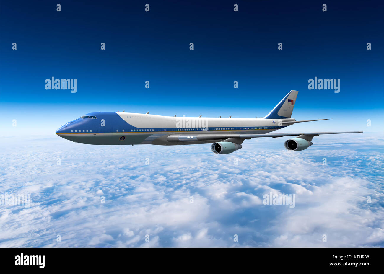 Airplane flying in the sky against cloudy sky background Stock Photo ...