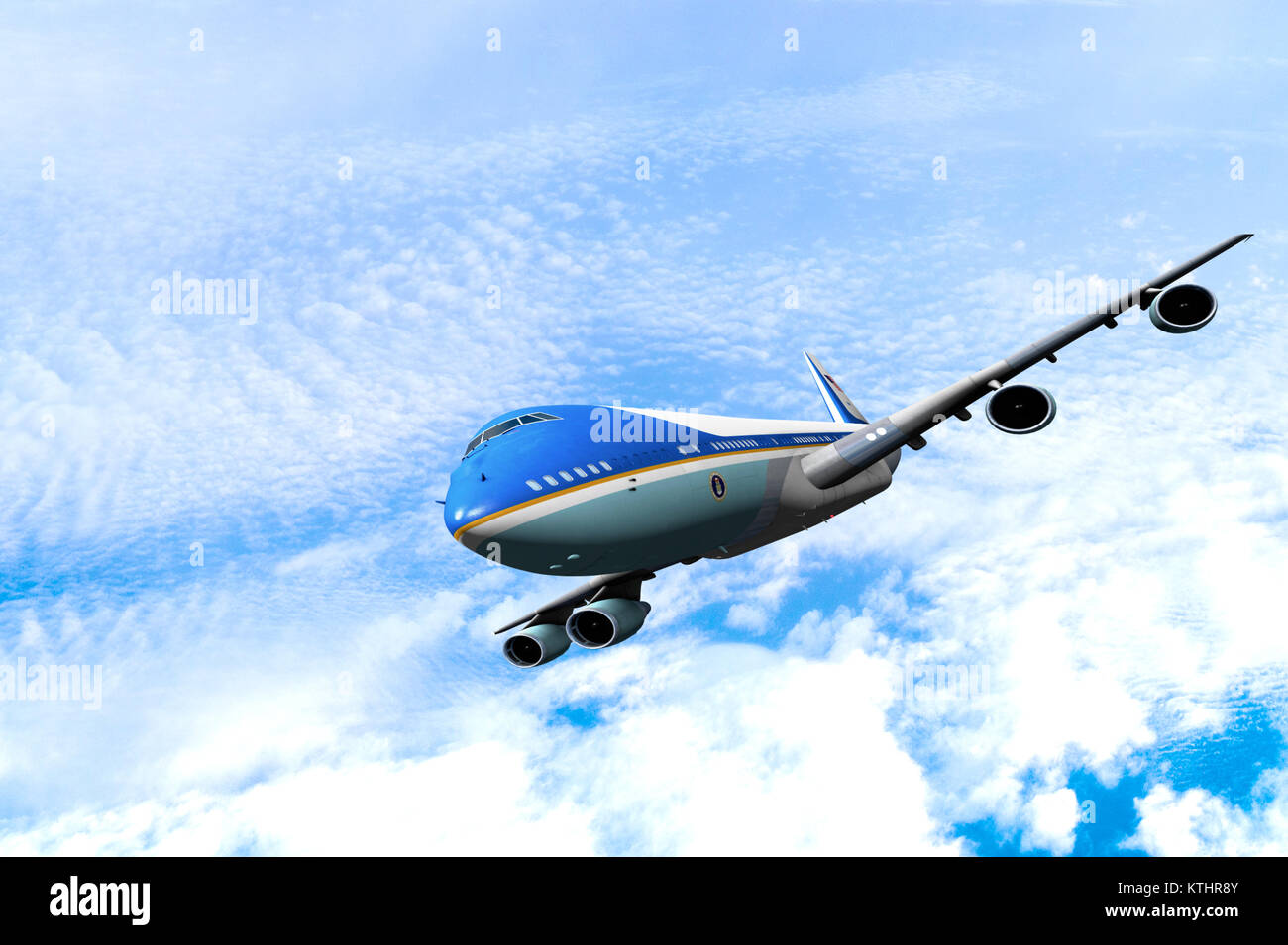 Airplane flying in the sky against cloudy sky background Stock Photo ...