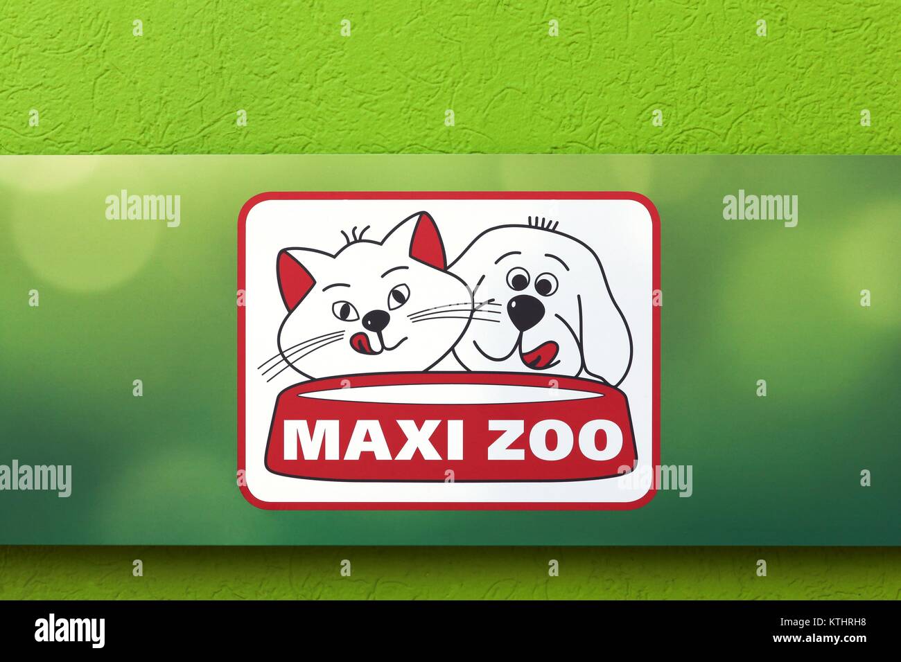 Grenoble, France - June 25, 2017: Maxi Zoo is a German franchise company for pet food Stock Photo