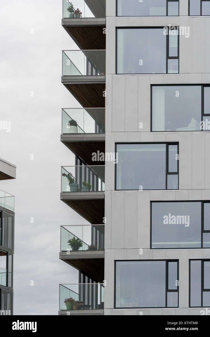 Photo inspiration: Fresh Look at Modern Apartment Building In Bergen Norway Stock Photo