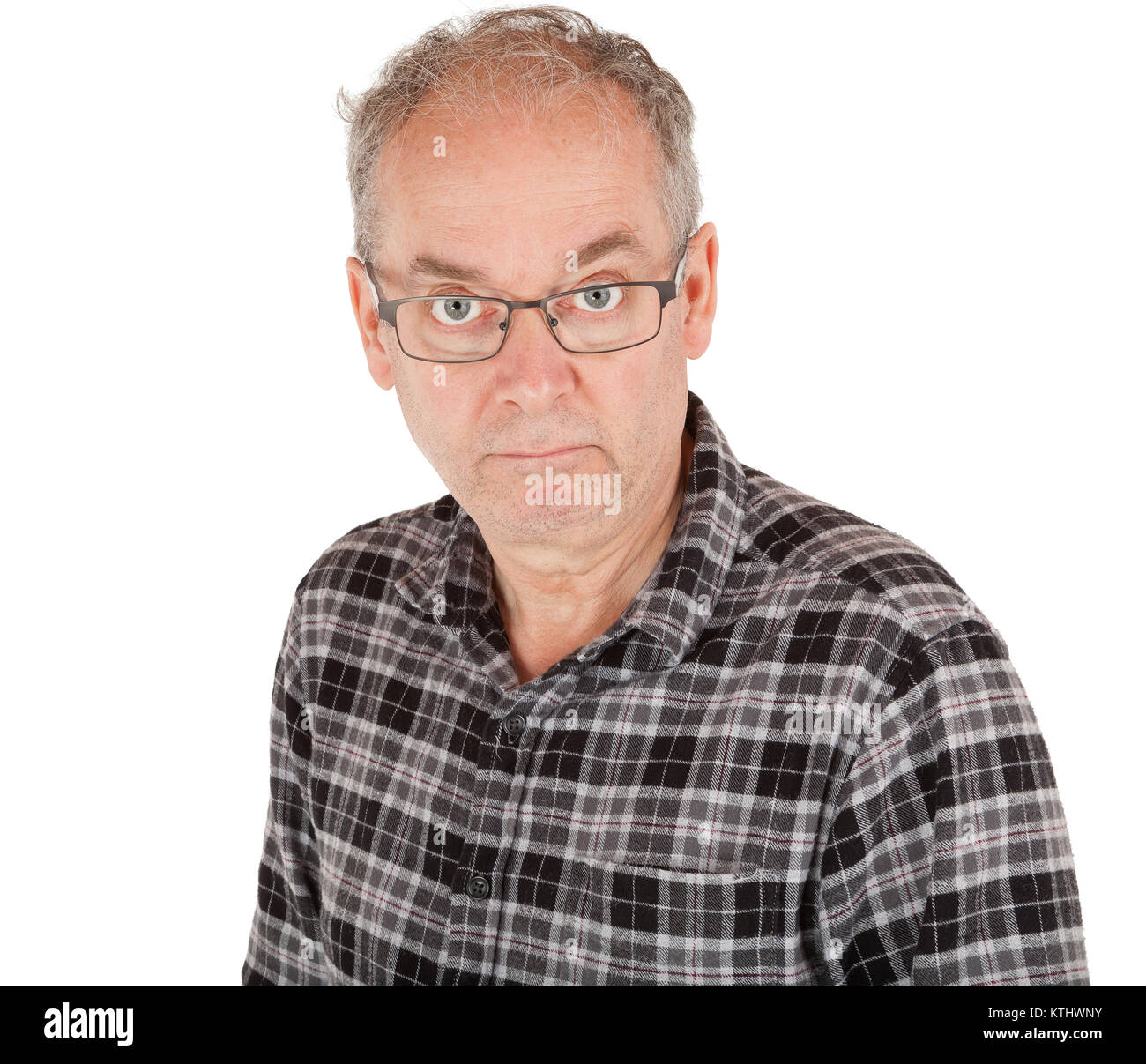 A straight-face, poker face man looking at the camera Stock Photo - Alamy