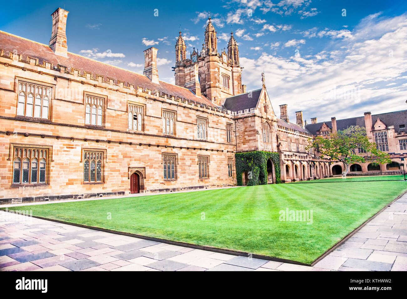 SYDNEY, AUSTRALIA-DEC 23, 2014:Quadrant Building at University of Sydney, Australia on Dec 23, 2014. Five Nobel or Crafoord laureates have been affili Stock Photo