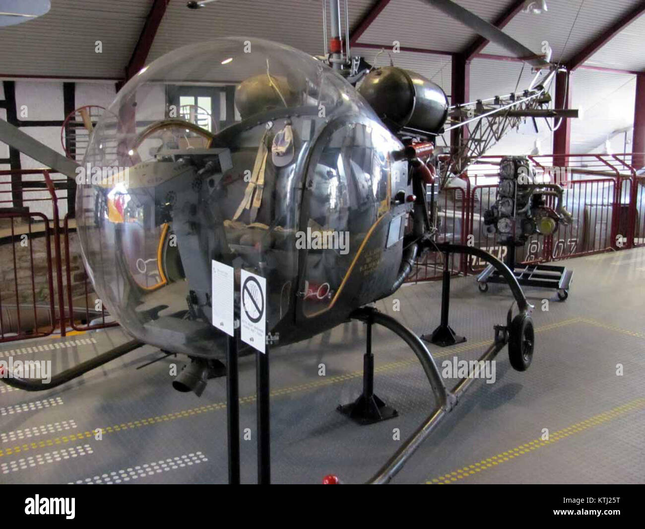 Bell 47 im Hubschraubermuseum Bueckeburg Stock Photo