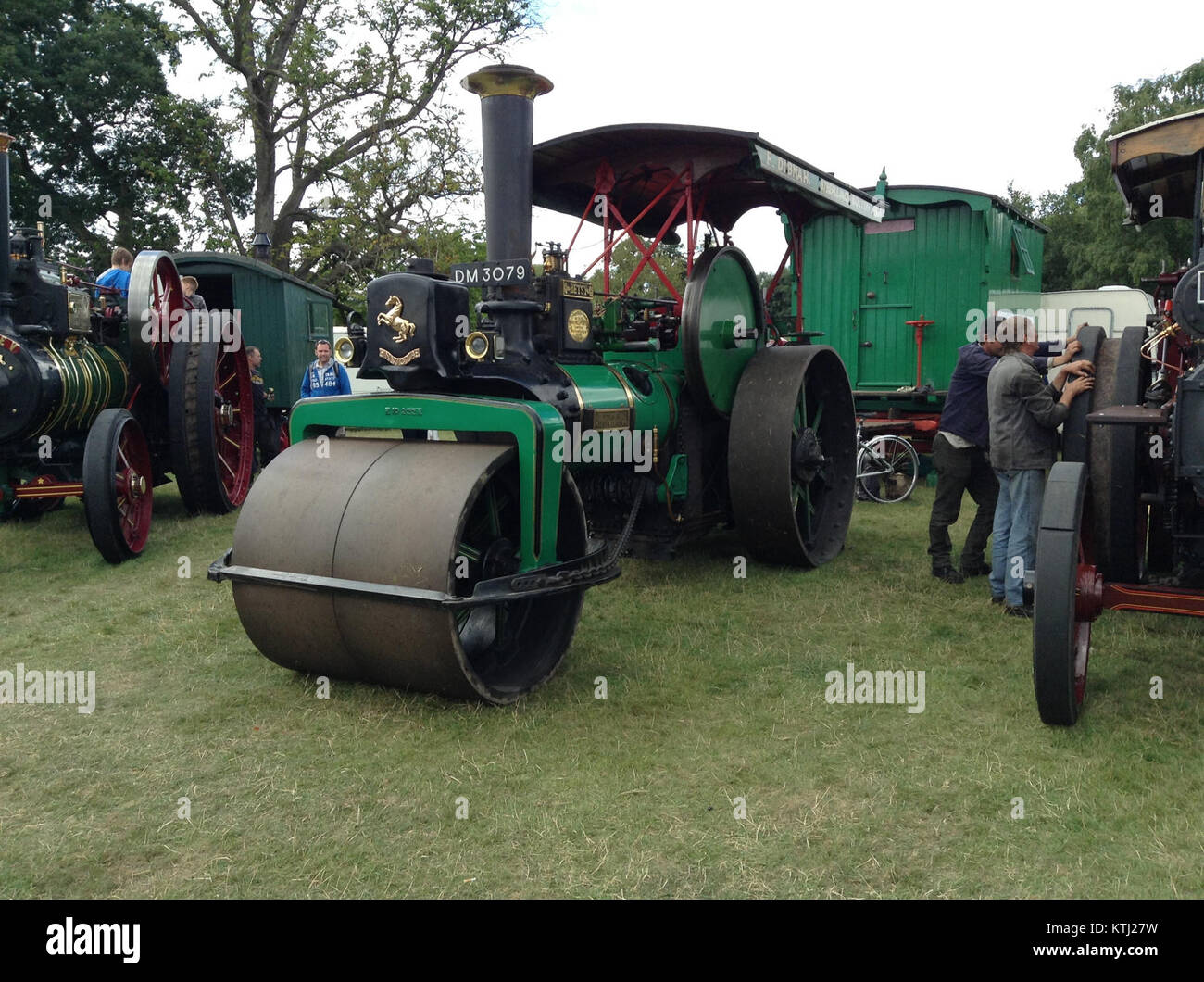 The Aveling & Porter road roller 'Betsy' is a vintage steam-powered ...