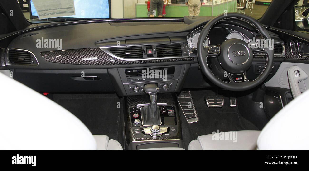 Audi S6 Avant C7 interior Stock Photo - Alamy