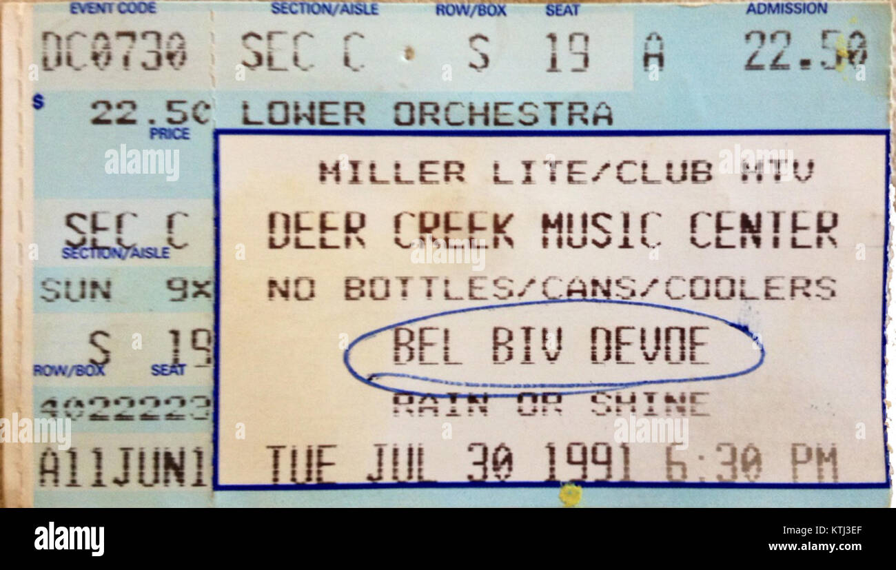 Bell Biv Devoe concert tour 1991   Stierch Stock Photo