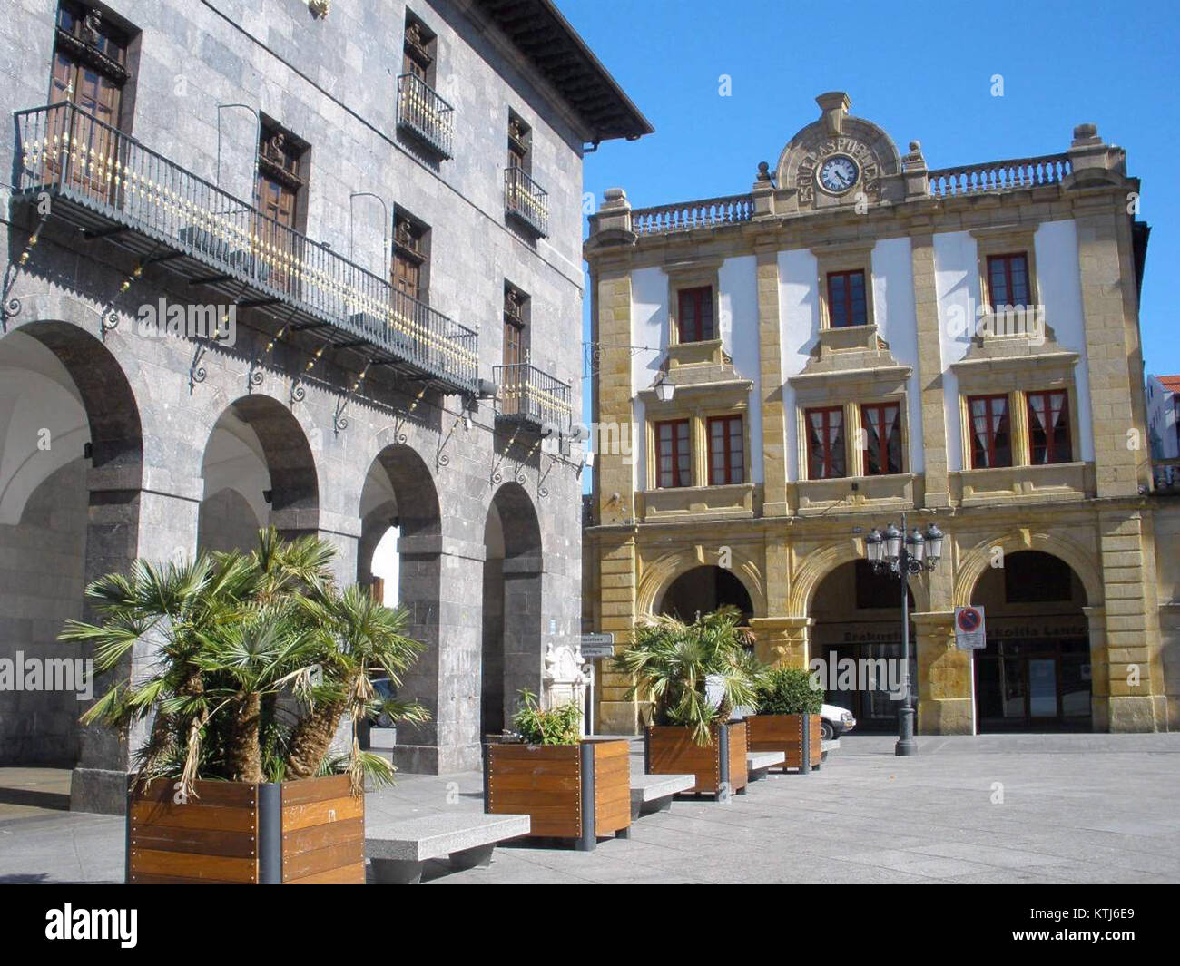Azkoitia Herriko Enparantza is a central square in Azkoitia, Spain ...