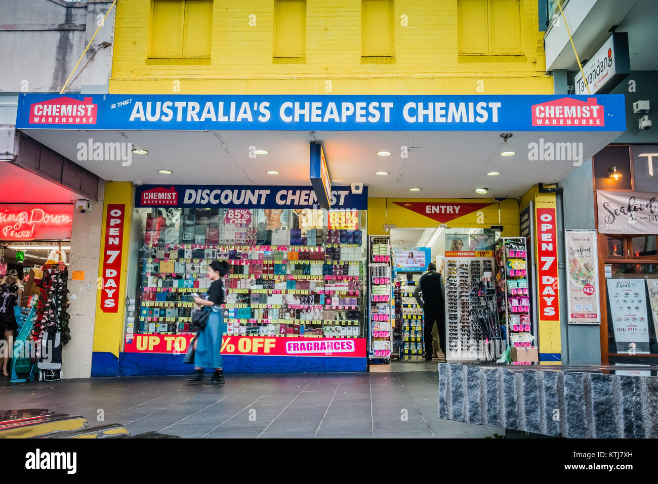 cheapest chemist store in australia Stock Photo