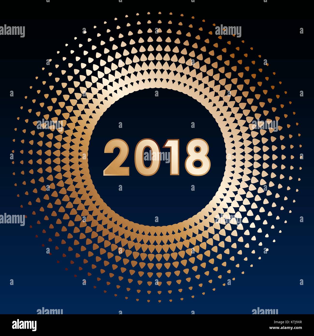 Halftone graphic design template with 2018 numbers Stock Vector Image ...