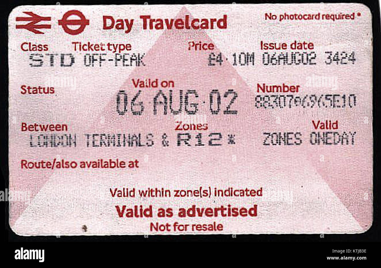 Day travelcard hi-res stock photography and images - Alamy
