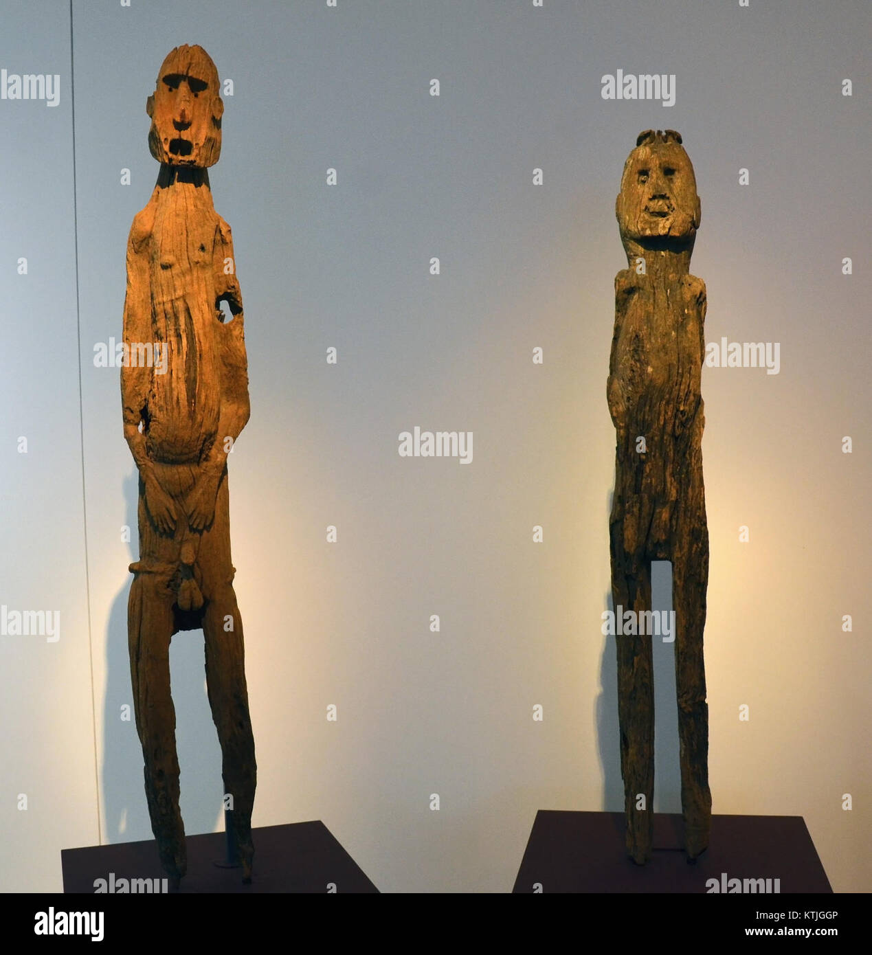 Basel Museum der Kulturen Statues Timor Oriental 25102013 Stock Photo