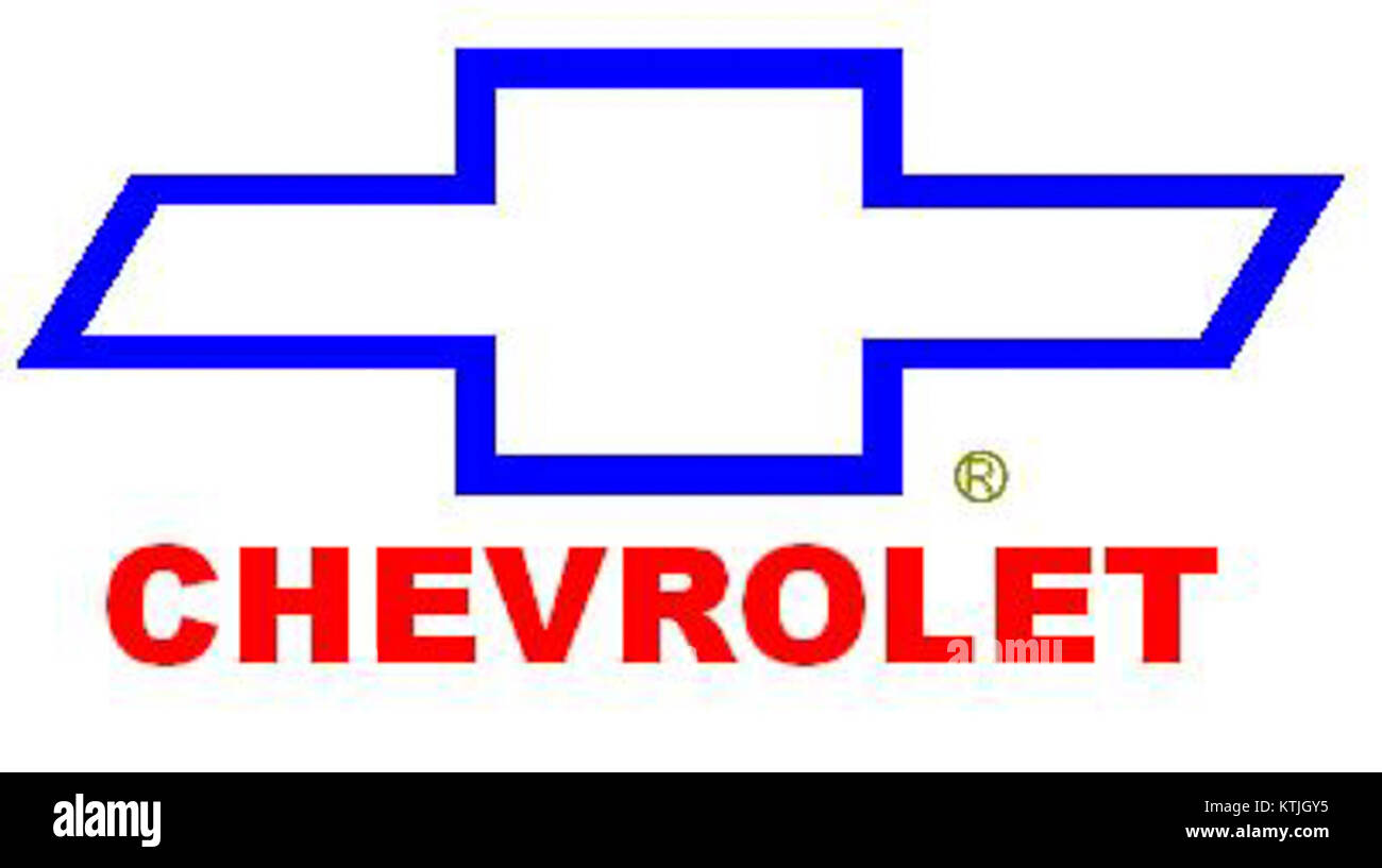 Chevrolet logo 1990 Stock Photo
