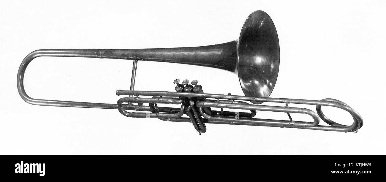 Bass Valve Trombone in E flat MET 211788 Stock Photo Alamy
