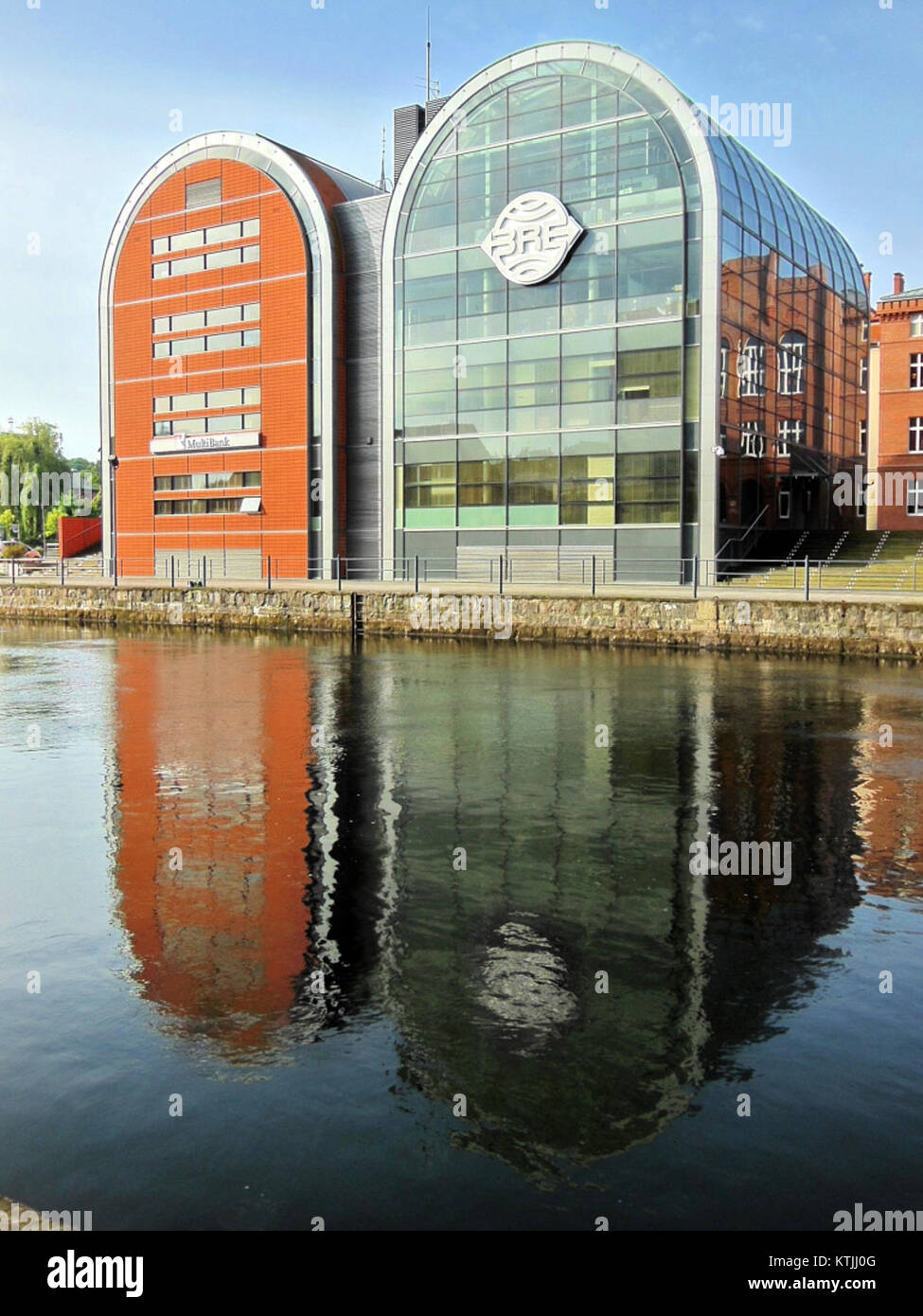 This image shows a historical building, likely a warehouse or storage ...