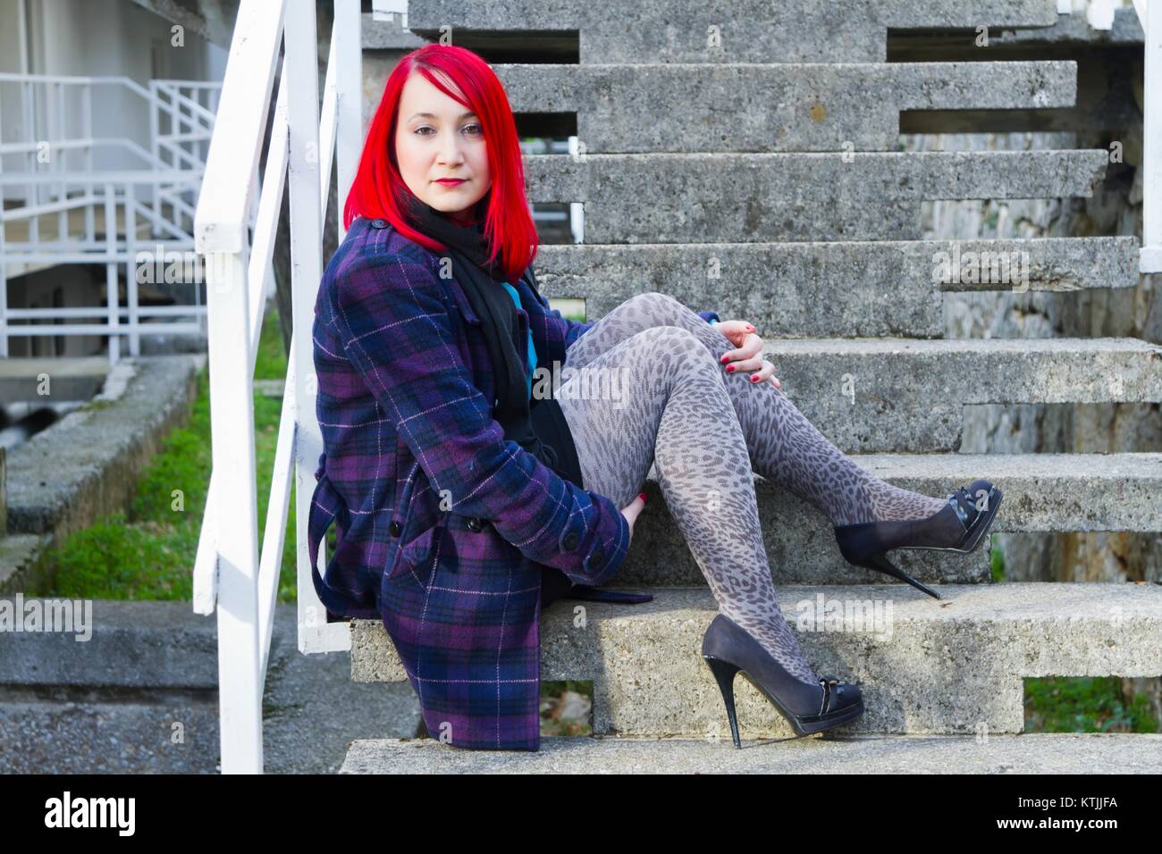 Feminine tightsaddict tightsaddicted Stock Photo