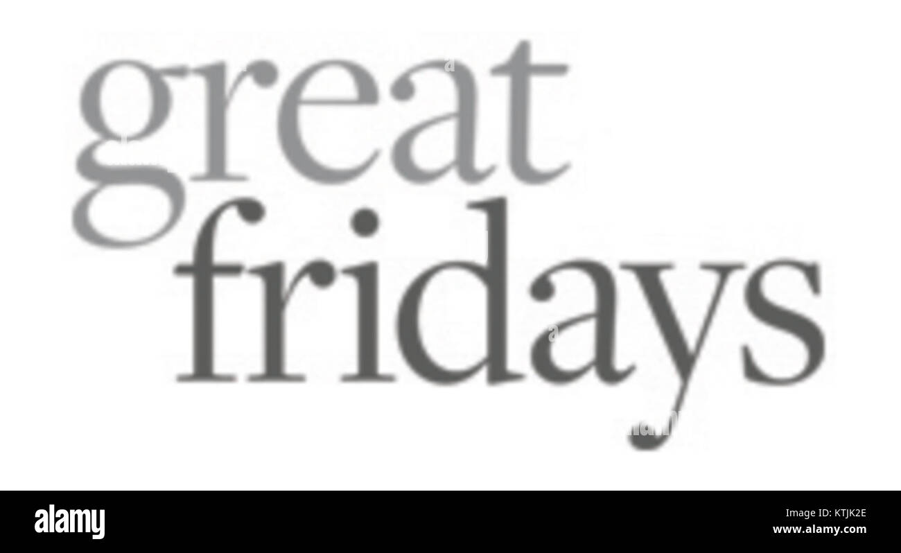 Great fridays logo small Stock Photo - Alamy