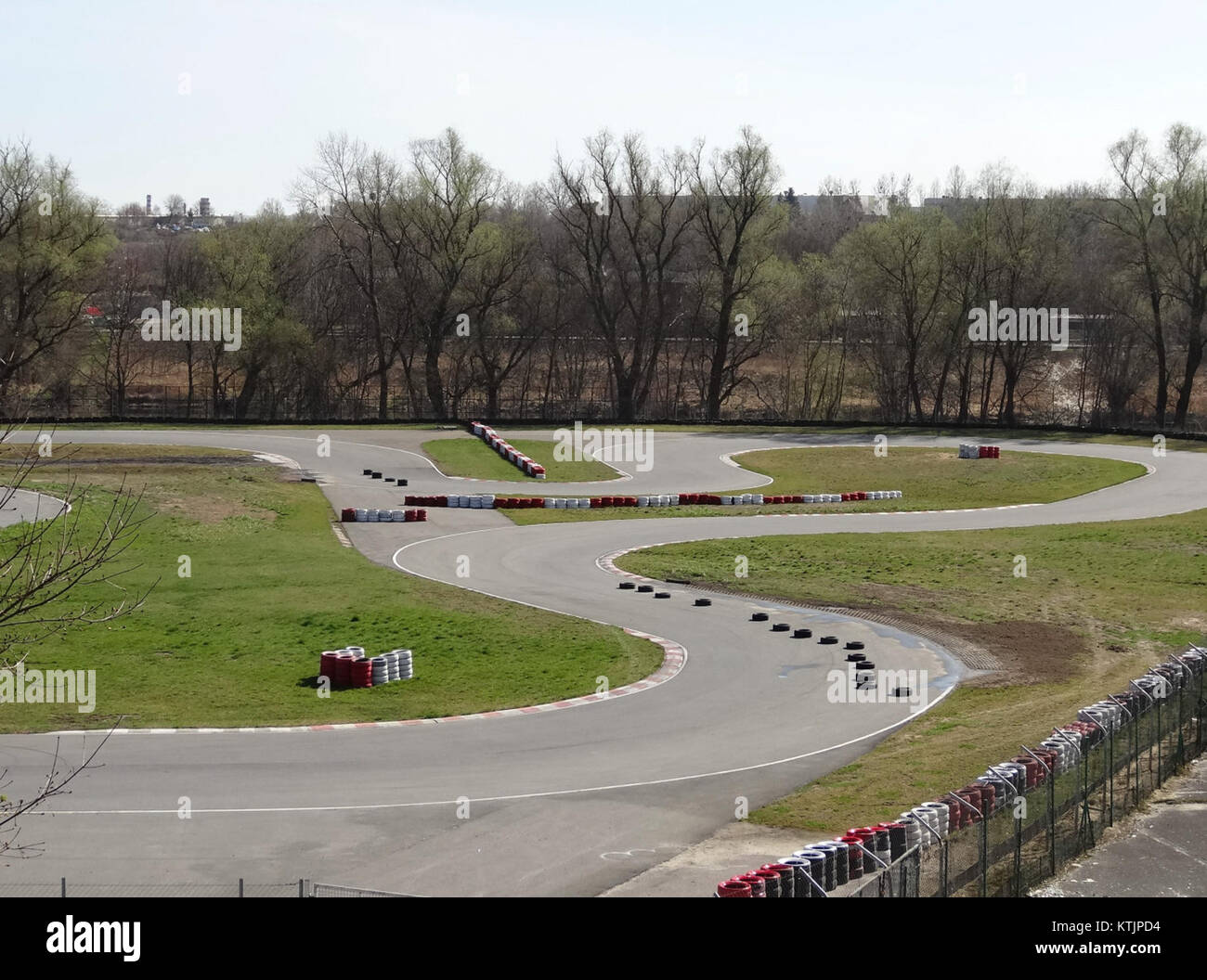 The Bdg Kartodrom, a karting circuit located in Poland, was captured on April 4, 2014. It is a popular venue for racing events and karting enthusiasts. Stock Photo