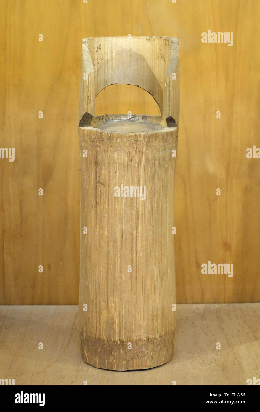 This bamboo water container, displayed at the Vietnam Museum of ...