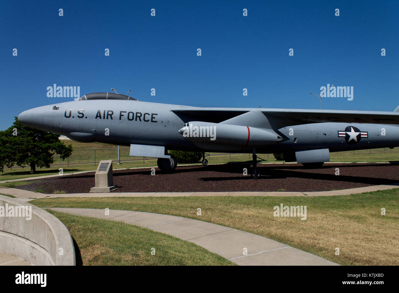 B 47 Tinker Air Force Base Side Stock Photo