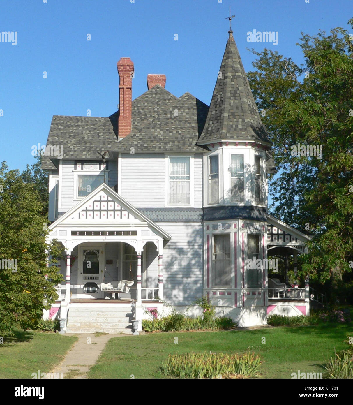 Barbeau house (Lenora, KS) from W1 Stock Photo Alamy