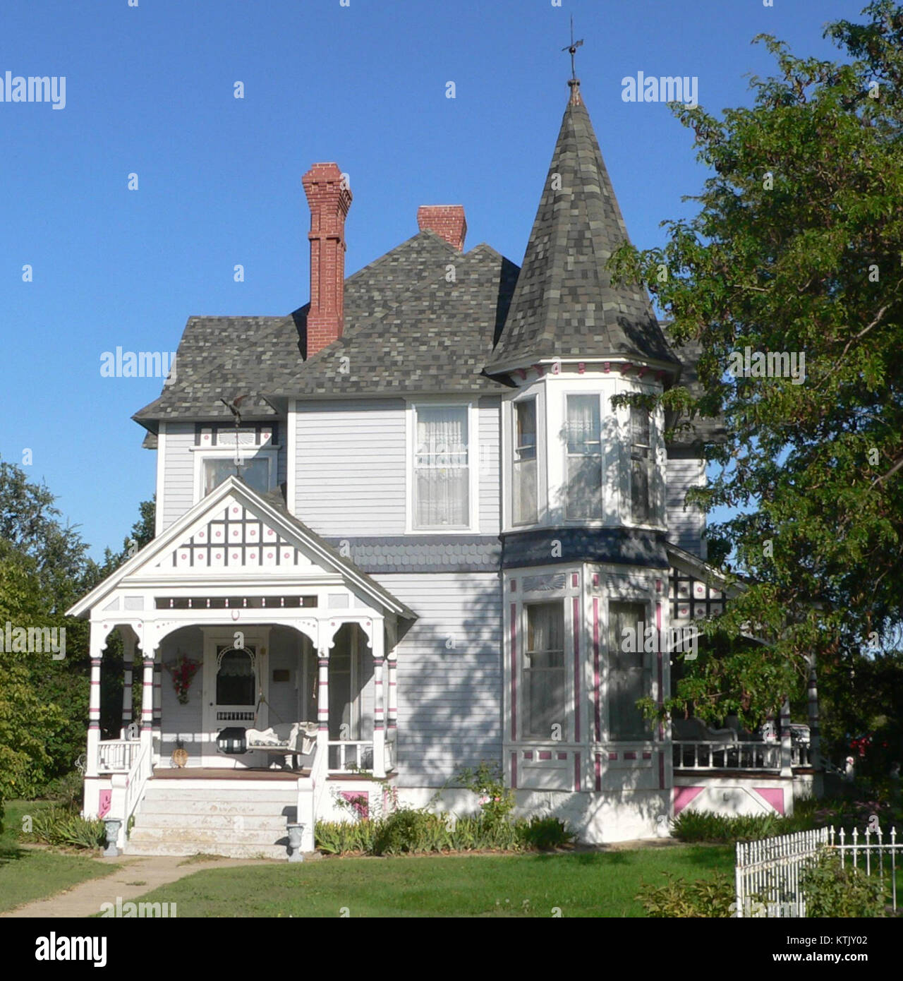 Barbeau house (Lenora, KS) from W 2 Stock Photo Alamy