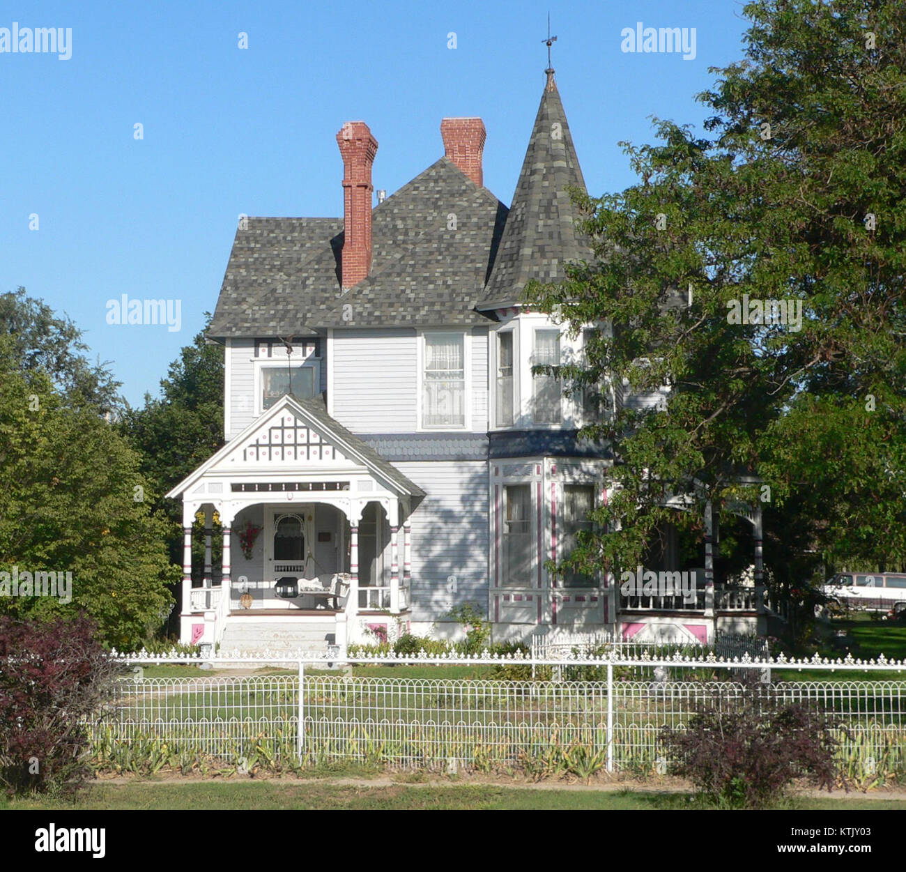 Barbeau house (Lenora, KS) from W 3 Stock Photo Alamy