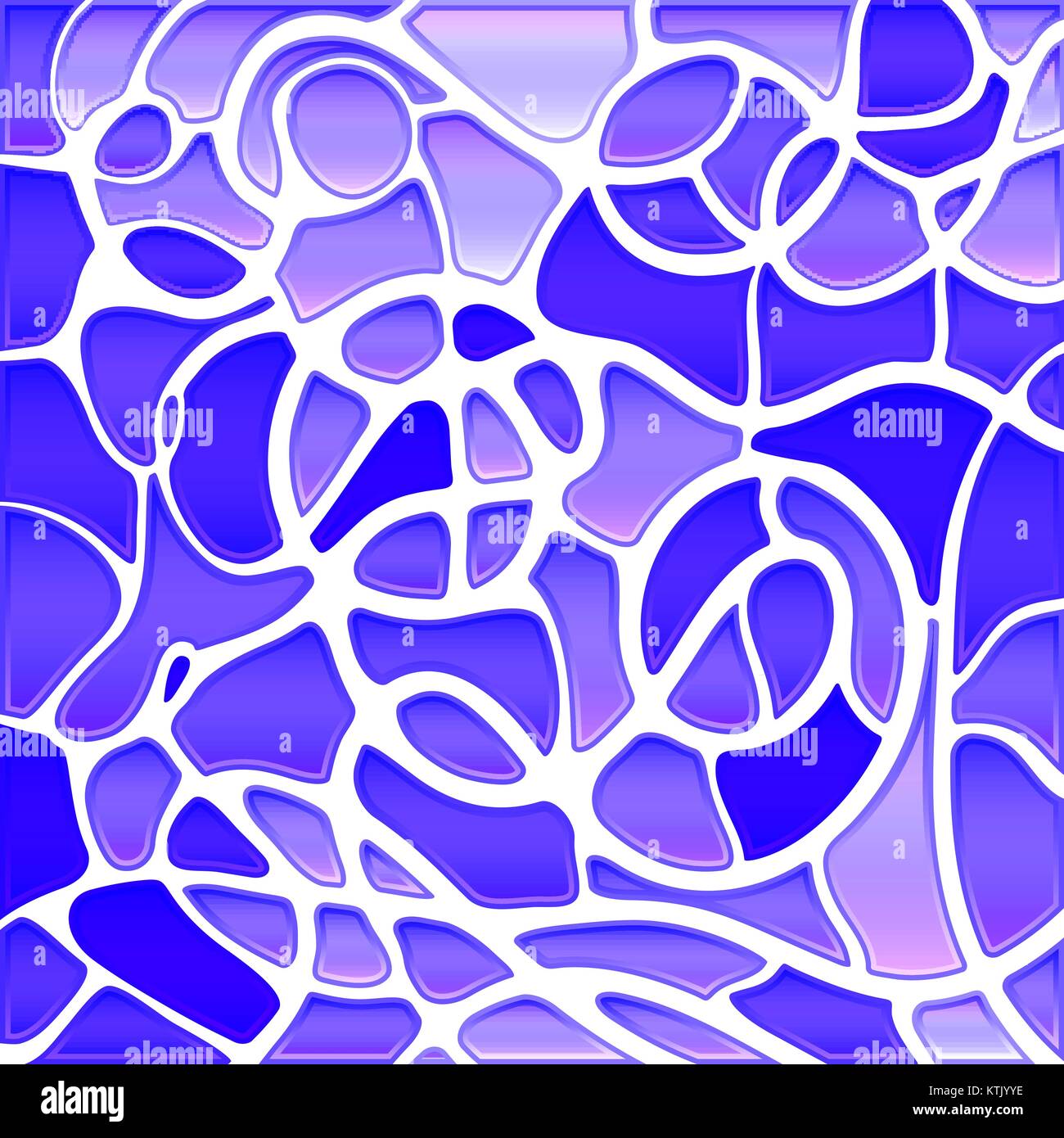abstract vector stained-glass mosaic background - blue and violet Stock ...