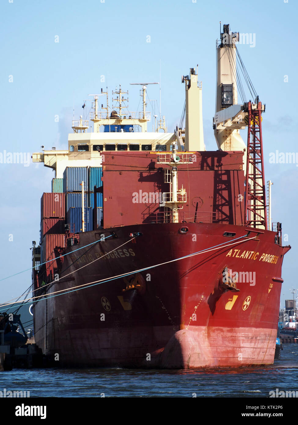 Atlantic Progress, IMO 9611577, Callsign P3QZ8, MMSI 212933000, Hornhaven, Port of Amsterdam, pic4 Stock Photo