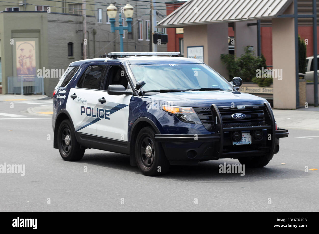 Bellingham, WA Police Ford Police Utility (9091) (17327640031) Stock Photo