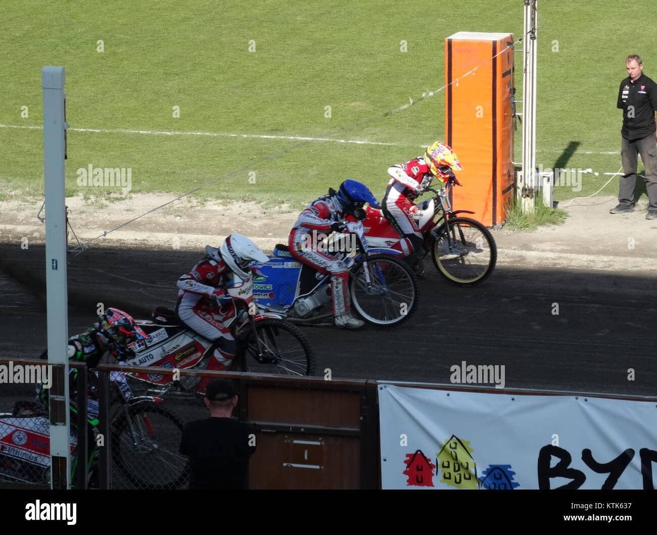 This building, located at Polonia Zuzel 9, captures the architectural features and design of the area, reflecting its urban development and integration within the Polish community. Stock Photo