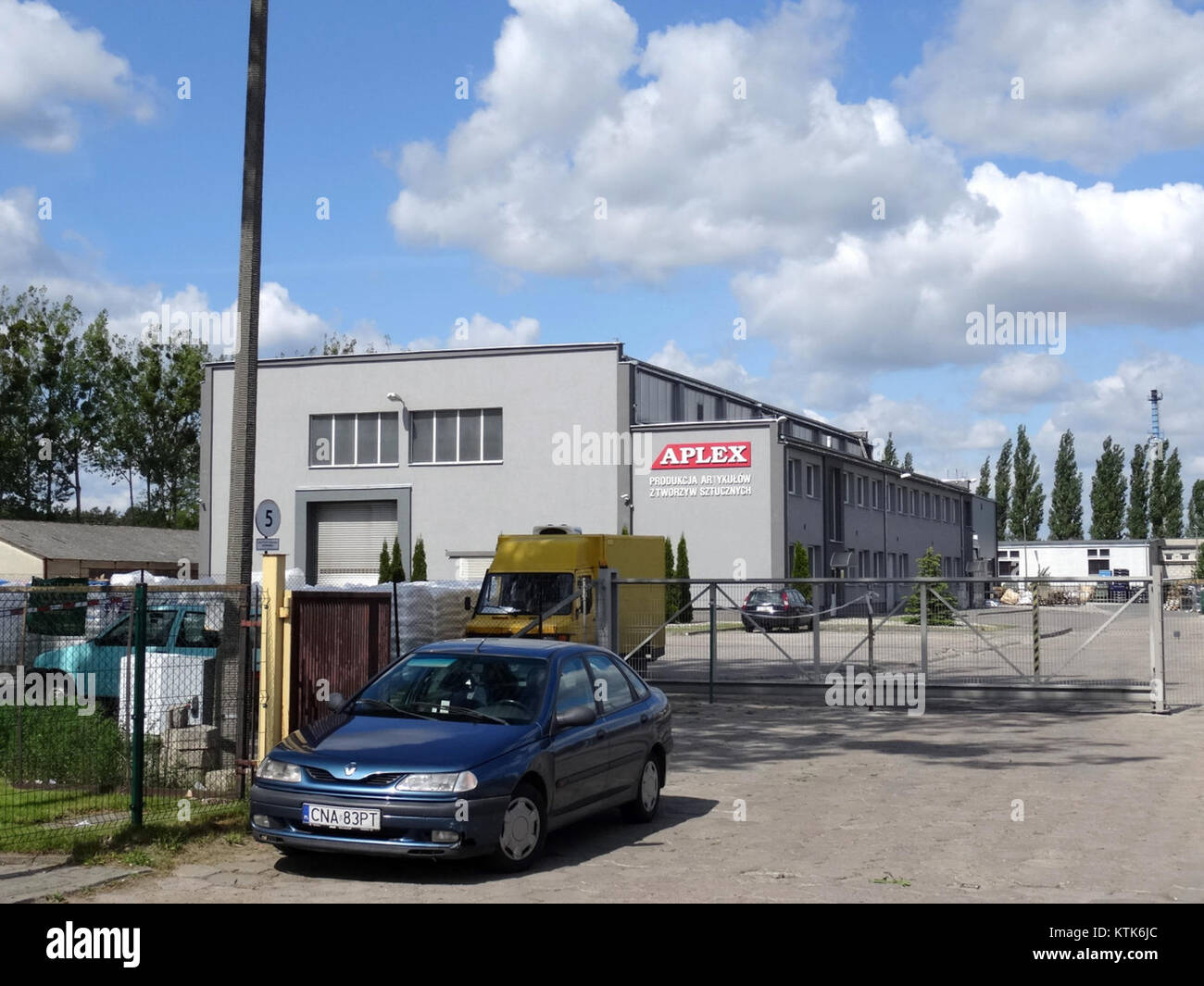 This image shows the Aplex building in Osowa Gora, taken in 2015. It ...